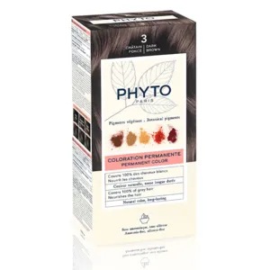Coloration Phytocolor Kit permanente Châtain foncé 3