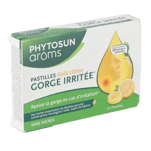 Phytosun Arôms pastilles pour la gorge irritée goût citron