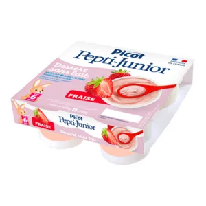 Crème dessert fraise Pepti Junior sans lait