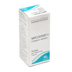 Mycoster 1% en poudre contre les mycoses de l'orteil