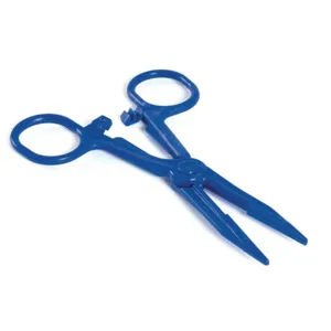 Pince kocher bleue stérile jetable