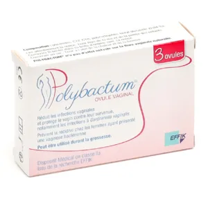 Ovules vaginaux Polybactum contre les infections vaginales