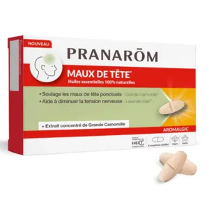 Comprimés Maux de tête Pranarom Aromalgic