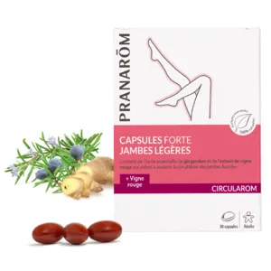 Pranarom capsules fortes Circularom pour jambes légères