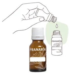 Pranarom flacon compte goutte en verre