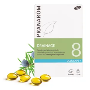 Pranarom Oleocaps 8 Bio capsules Drainage