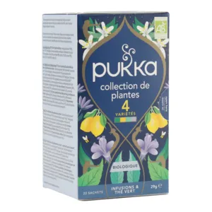 Pukka tisanes & thé vert biologiques 4 variétés sachets