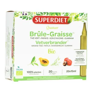 Superdiet Quatuor brûle-graisse bio en unidoses