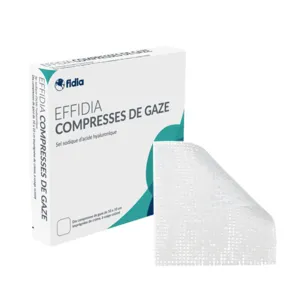 Compresses imprégnées acide hyaluronique