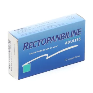 Rectopanbiline adultes suppositoires pour constipation