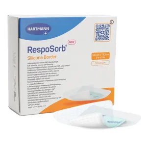 Pansement hydrocellulaire RespoSorb Silicone border Hartmann