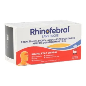 Rhinofebral sans sucre sachets rhume état grippal