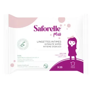 Saforelle Miss lingettes toilette intime petite fille