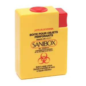 Sanibox mini Boite DASRI pour aiguilles usagées
