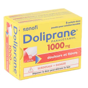 Doliprane en poudre 1g