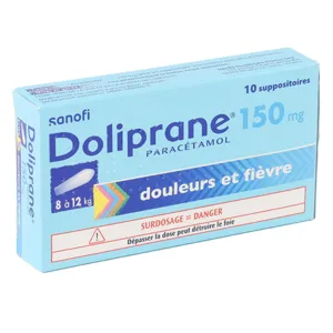 Doliprane 150 mg en suppositoires
