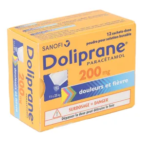 Doliprane enfant 200 mg sachet