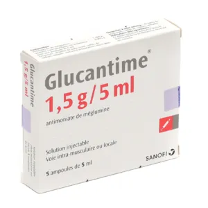 Glucantime 1,5g/5ml ampoules injectables leishmaniose