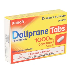 Comprimés Doliprane Tabs 1000mg