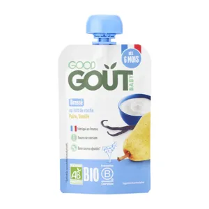 Good Goût yaourt brassé au lait de vache Poire Vanille bio