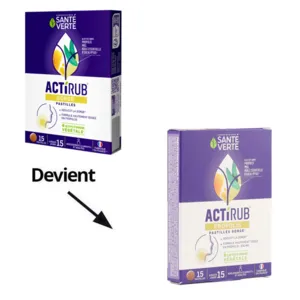 Santé Verte Actirub pastilles mal de gorge