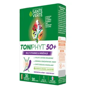 Comprimés Multivitamines et minéraux 50+ Santé Verte Toniphyt