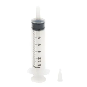 Seringue 60 ml 3 pièces Euromedis à embout conique