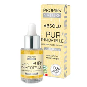 Absolu Pur immortelle Bio Propos nature