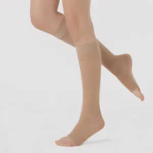 Chaussettes de contention Pieds Ouverts Dynaven Transparent Femme Classe 2