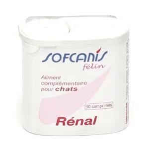 Comprimés Sofcanis Félin Rénal pour chats