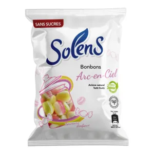 Bonbons Arc-en-ciel Solens sans sucre Tutti frutti