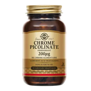 Solgar gélules Chrome picolinate 200 µg