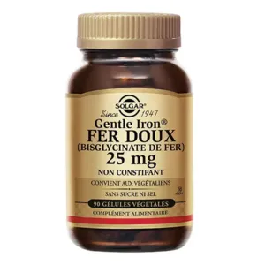 Fer doux Solgar Gentle Iron gélule  pour la grossesse