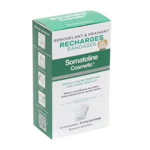 Somatoline Cosmetic Recharge anti cellulite pour bandages jambes