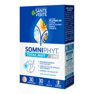 Somniphyt Total nuit Santé Verte avec 1 mg de mélatonine
