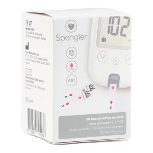 Spengler Bandelettes de test pour lecteur de glycémie JT100