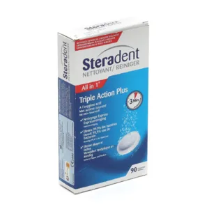 Steradent Triple Action Plus Comprimés effervescents prothèses dentaires