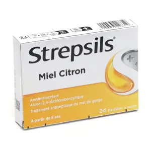Strepsil miel citron pastille pour la gorge