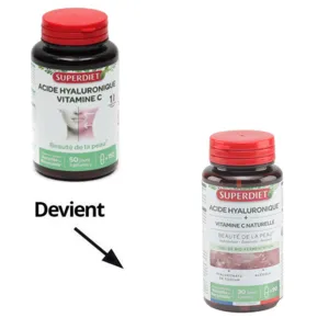 Gélules Acide hyaluronique + Vitamine C Superdiet