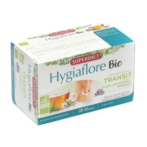 Tisane Transit SuperDiet Hygiaflore bio en sachets