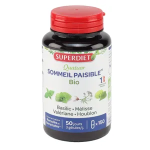 SuperDiet gélules Sommeil paisible Bio