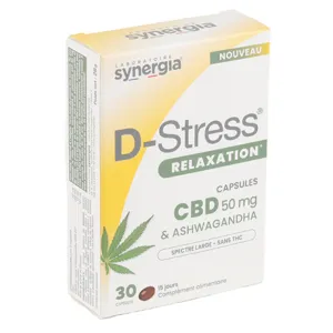 Capsules CBD 50 mg D Stress sans THC