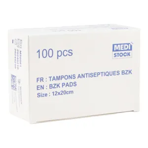 Tampons antiseptiques chlorure de benzalkonium Medistock