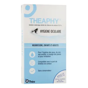 Solution isotonique Theaphy Hygiène oculaire Théa en unidoses