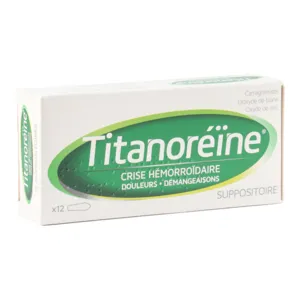 Titanoréïne suppositoires hémorroïdes