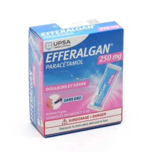 Efferalgan stick 250 mg fraise
