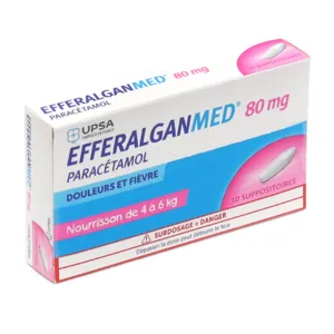 Efferalgan bébé suppositoire 80 mg