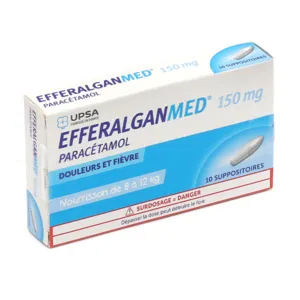 Suppositoire bébé Efferalgan 150 mg