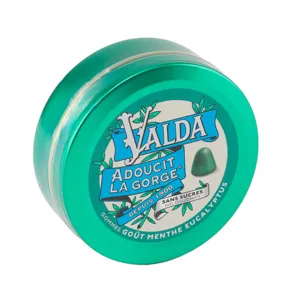 Pastilles menthe et eucalyptus Valda sans sucre