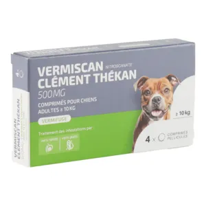Vermifuge pour chien VermiScan 500 mg Clément Thékan